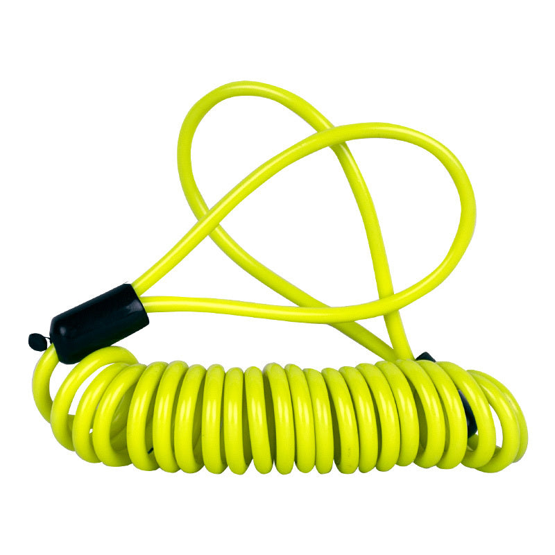 LOK UP - LOK UP DISC LOCK REMINDER CABLE 4MM X 1.5M - YELLOW - Shark Leathers