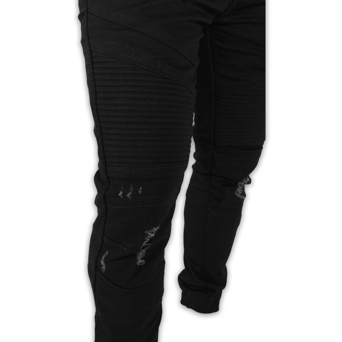 Shark Leathers - Shark Ripped Cuffed Pants [Pin Tuck] - Shark Leathers