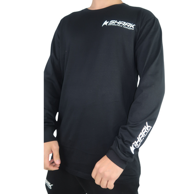 Shark Corp 2 Long Sleeve Tee, Side View | Shark Leathers