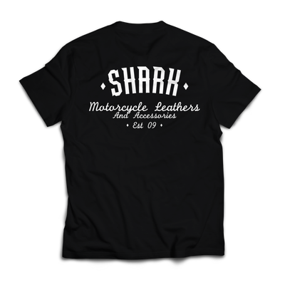 Shark Gamble Black Tee Shark Leathers
