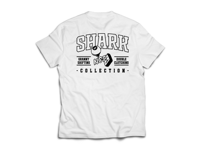 Shark Granny Shifting Tee White Shark Leathers