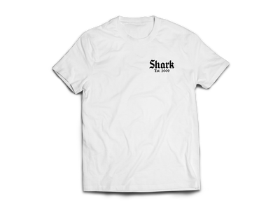 Shark Leathers - Shark Behind Bars Tee White - Shark Leathers