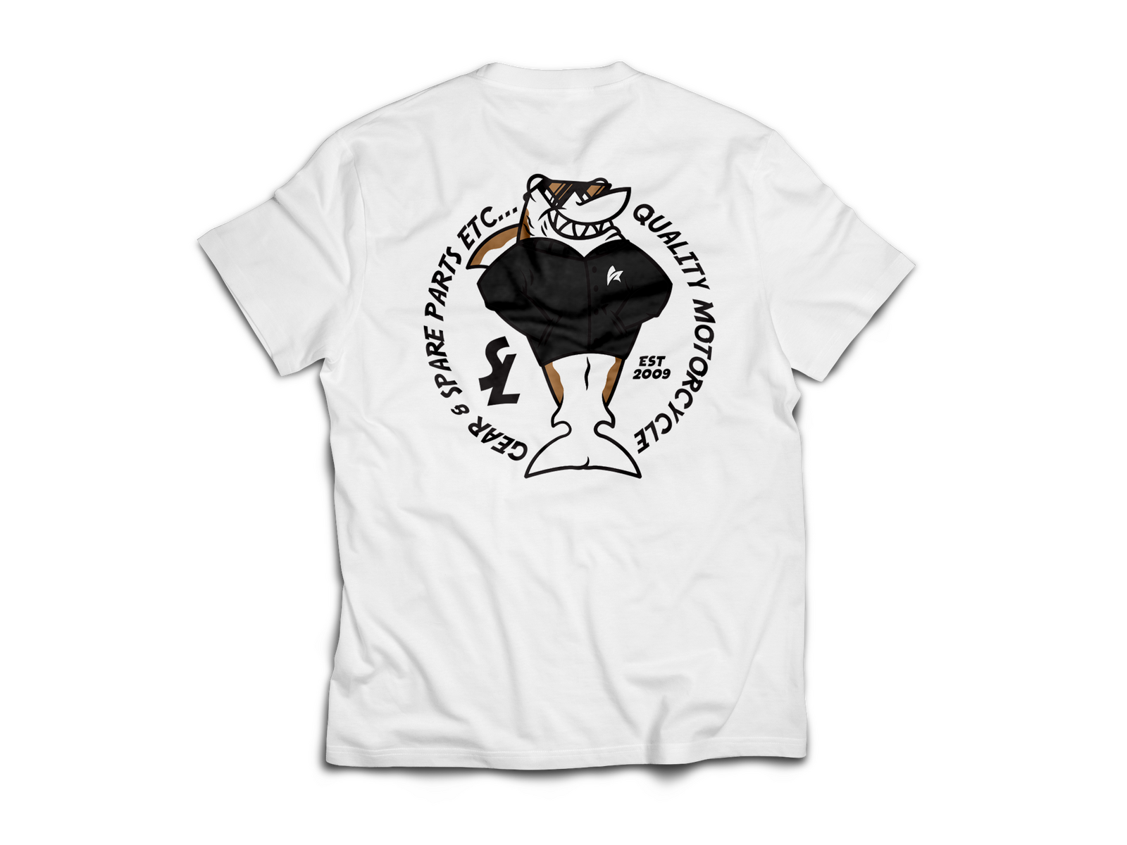 Shark Leathers - Shark Sharkie Tee White - Shark Leathers