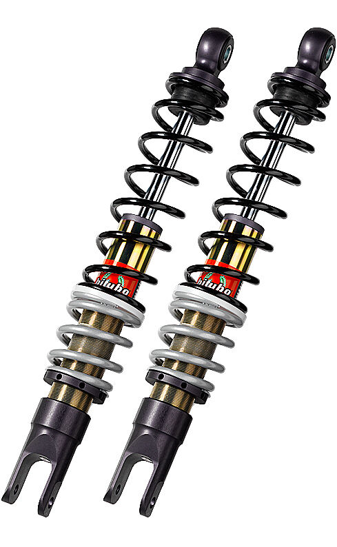 Bitubo YGB02 - Rear Twin Shocks - Black Spring [Adjustable: Preload]