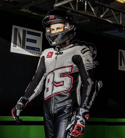 Shark Leathers Custom Race Suit, Side View | Shark Leathers