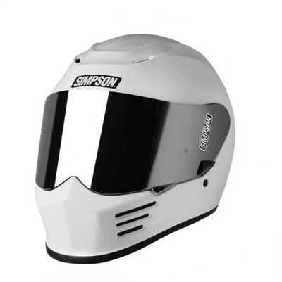 Simpson Speed Bandit - White | Shark Leathers