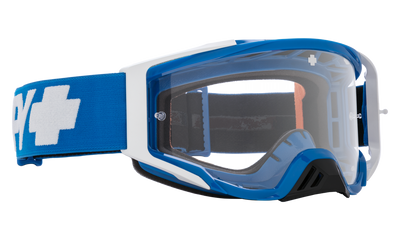 Spy Optic Foundation MX Goggle Checkers Blue w/HD Clear Lens