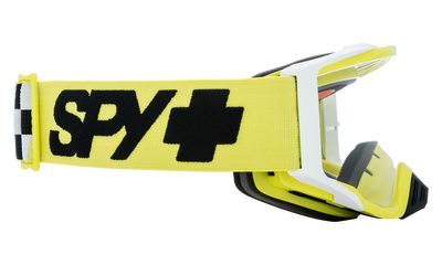 Spy Optic Foundation MX Goggle Checkers Hi-Vis w/HD Clear Lens