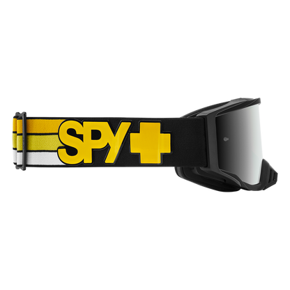 Spy Optic Foundation Plus MX Goggles Speedway Matte Black w/HD Smoke Platinum Spectra Mirror & HD Clear Lens