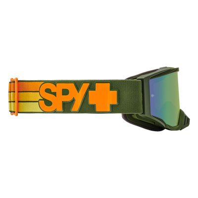 Spy Optic Foundation Plus MX Goggles Speedway Matte Green w/HD Smoke Olive Spectra Mirror & HD Clear Lens