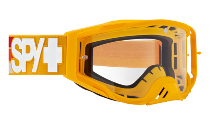 Spy Optic Foundation MX Goggles Speedway Matte Gold w/HD Clear Lens