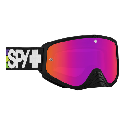 Spy Optic Woot Race MX Goggles Speedway Matte Purple w/HD Smoke Purple Spectra Mirror & HD Clear Lens