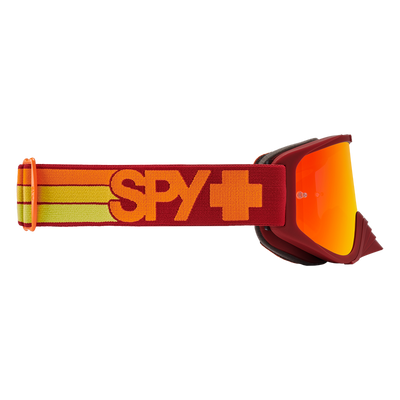 Spy Optic Woot Race MX Goggles Speedway Matte Red w/HD Smoke Dark Blue Spectra Mirror & HD Clear Lens