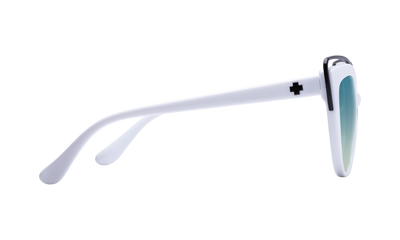 Spy Optic Julep Sunglasses White w/Turquoise Fade Lens