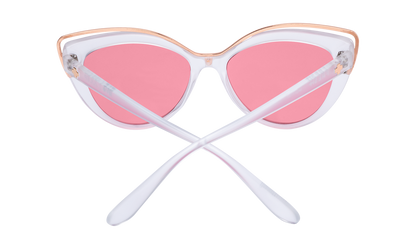 Spy Optic Julep Sunglasses Matte Crystal w/Rose Lens