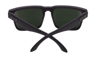 Spy Optic Helm Sunglasses Soft Matte Black w/Happy Gray Green Polar Lens