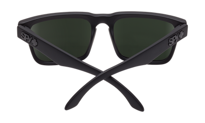 Spy Optic Helm Sunglasses Soft Matte Black w/Happy Gray Green Polar Lens