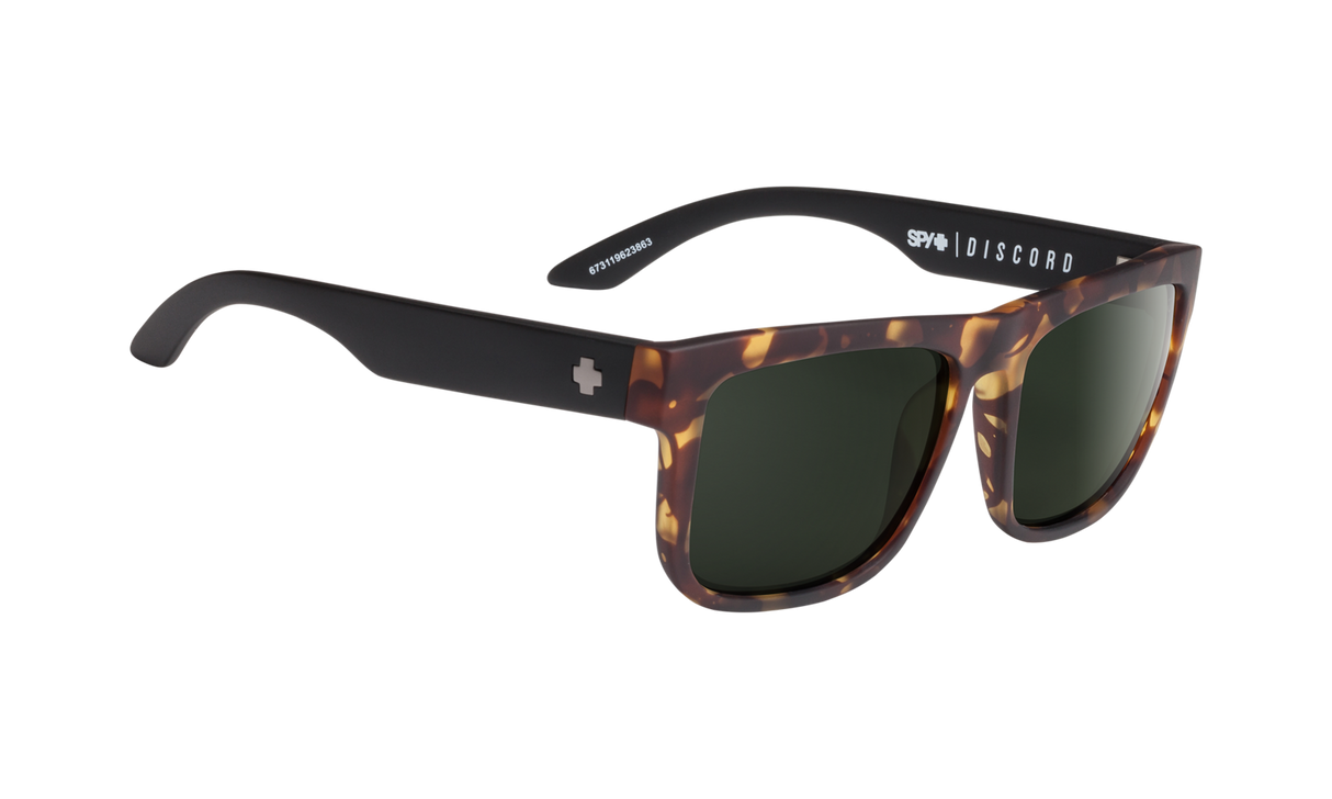 Spy Optic Discord Sunglasses Vintage Tortoise w/Happy Gray Green Lens