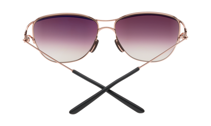 Spy Optic Marina Sunglasses Rose Gold w/Happy Merlot Fade Lens