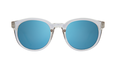 Spy Optic Hi-Fi Sunglasses Crystal w/Grey/Light Blue Spectra Lens