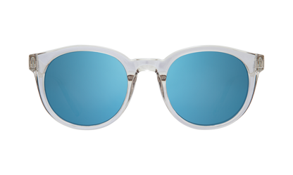 Spy Optic Hi-Fi Sunglasses Crystal w/Grey/Light Blue Spectra Lens