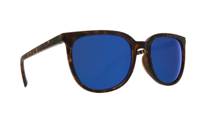 Spy Optic Fizz Sunglasses Matte Blonde Tort w/Grey/Dark Blue Spectra Lens