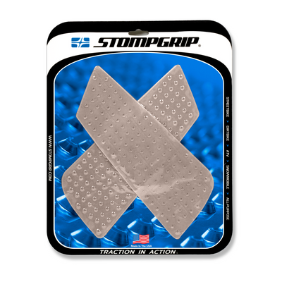 Stompgrip Universal Wedge Volcano Tank Grips Clear for Aprilia/Ducati/Honda/Moto Guzzi/MV Agusta/Suzuki/Triumph Models