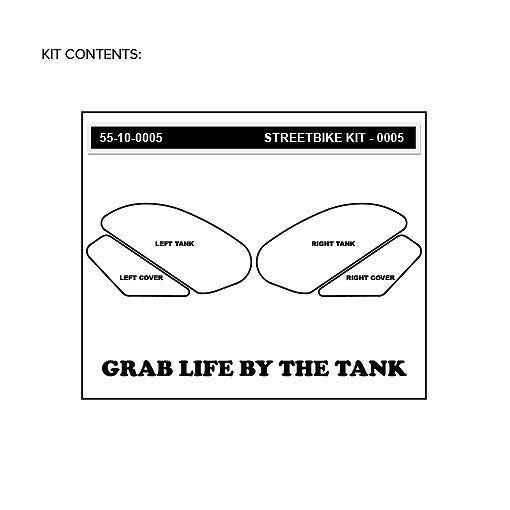 Stompgrip Volcano Tank Grips Black for Suzuki/DL1000 V-Strom/GSF1200 Bandit/GSF1250/GSF600/GSF650/GSX1250FA/GSX650F/Yamaha YZF-R6