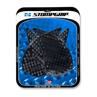 Stompgrip Volcano Tank Grips Black for Kawasaki Z1000 10-15/Z1000 ABS 12-16