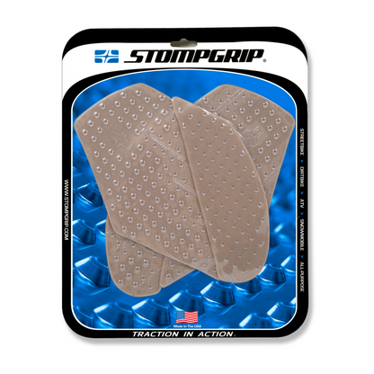 Stompgrip Volcano Tank Grips Clear for Kawasaki Ninja ZX-10R Models