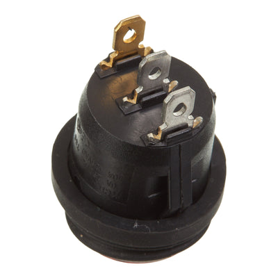 WHITES 12V ROCKER SWITCH ON-OFF RED WATERPROOF ROUND
