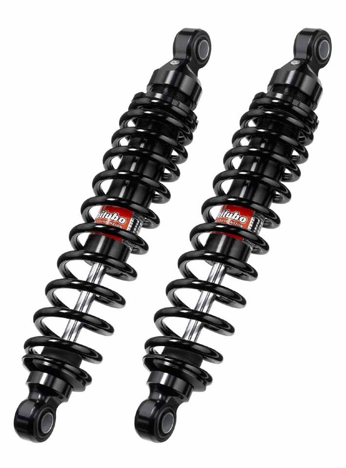 Bitubo WMB42V1 - Rear Twin Shocks - Black Spring [Adjustable: Preload]