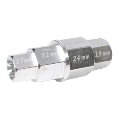 WHITES 4-IN-1 HEX AXLE TOOL 17 19 22 24mm ALUM