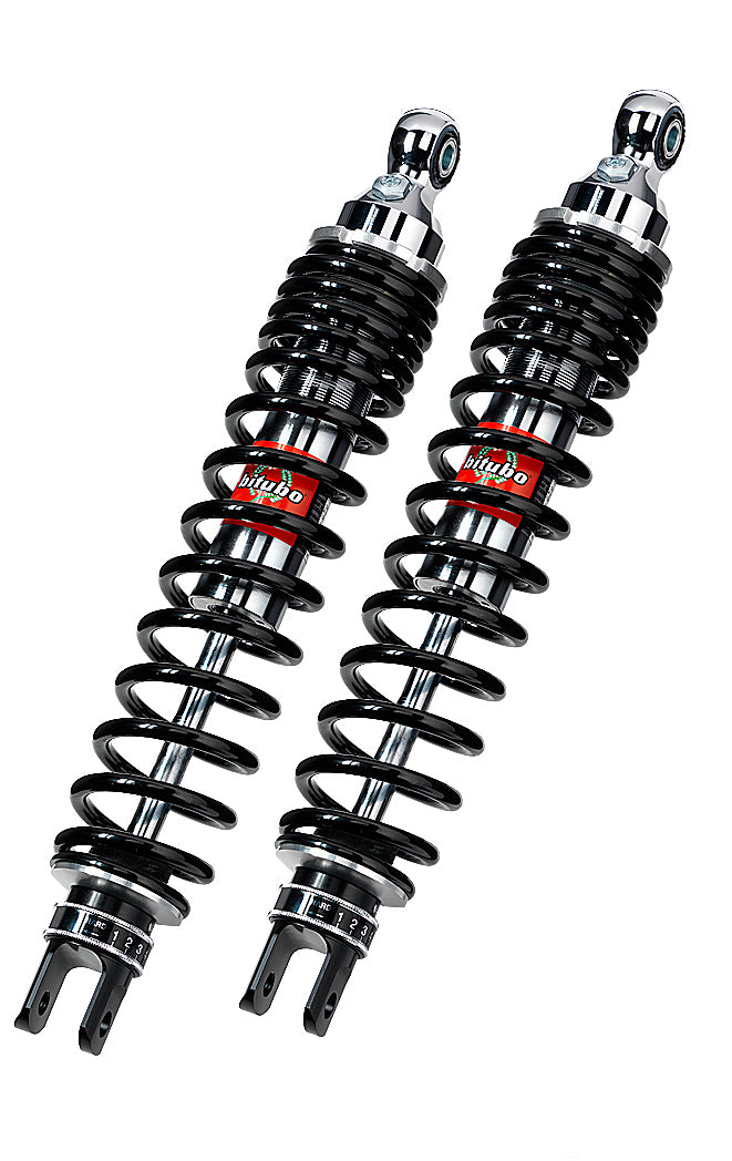 Bitubo WGE02 – Rear Twin Shocks – Black Spring [Adjustable: Preload, Rebound]
