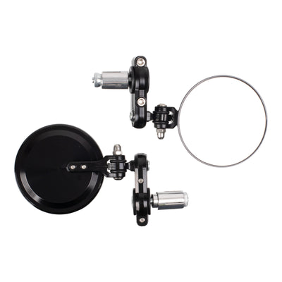 Whites Handlebar Bar End Mirrors Pair - Hinged - Black