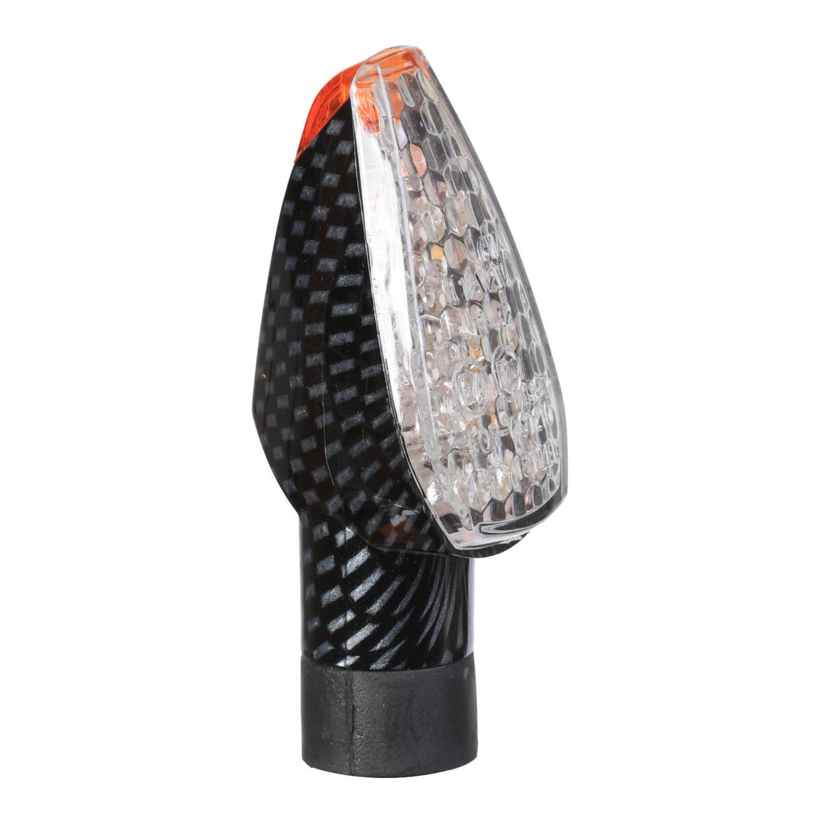 Whites LED Roadhawk MK3 Flasher - Carbon, Short Stem