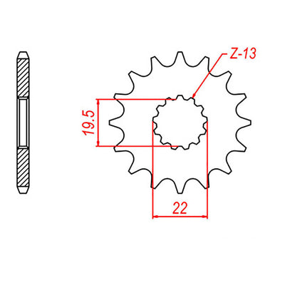 XAM Sprocket Kit Suzuki ATV LT160 11/39