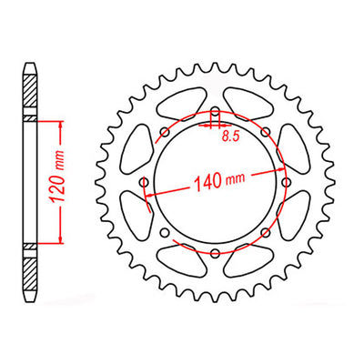 XAM Sprocket Kit Kawasaki KLR650 '22-'24 X-Ring 15/43