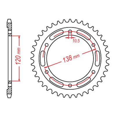 XAM Sprocket Kit Honda CBR250R '11- X-Ring Gold 14/38