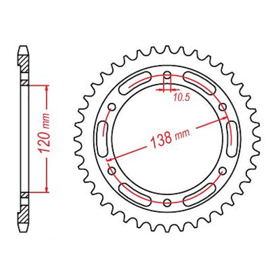 XAM Sprocket Kit Honda CBR300R '14-'16 X-Ring Gold 14/36