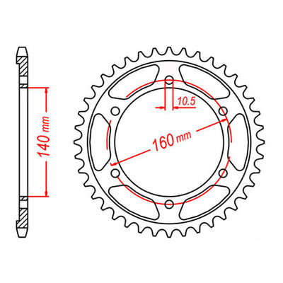 XAM Sprocket Kit Kawasaki ZZR1100 '90-'92 X-Ring 17/45