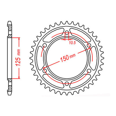 XAM Sprocket Kit KTM 1050-1290 Adventure '13-'20 - 525XZ 17/42