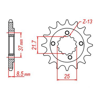XAM Sprocket Kit Suzuki GS500F&E (16-39) X-Ring
