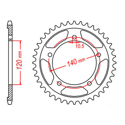 XAM Sprocket Kit Suzuki GSXR750 '06-'10 X-Ring 17/45