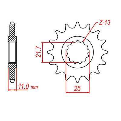 XAM Sprocket Kit Yamaha FZ6/R '06-'09 X-Ring 16/46