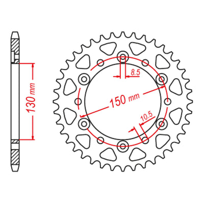 XAM Sprocket Kit Yamaha FZ6/R '10-'15 X-Ring 16/46