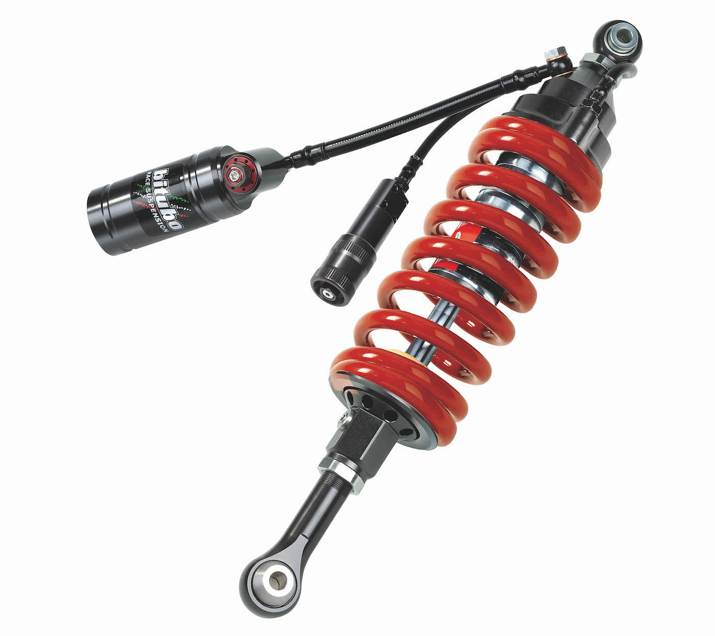 Bitubo CLU31 - Rear Mono Shock - Red Spring [Adjustable: Preload, Rebound, High & Low Compression]