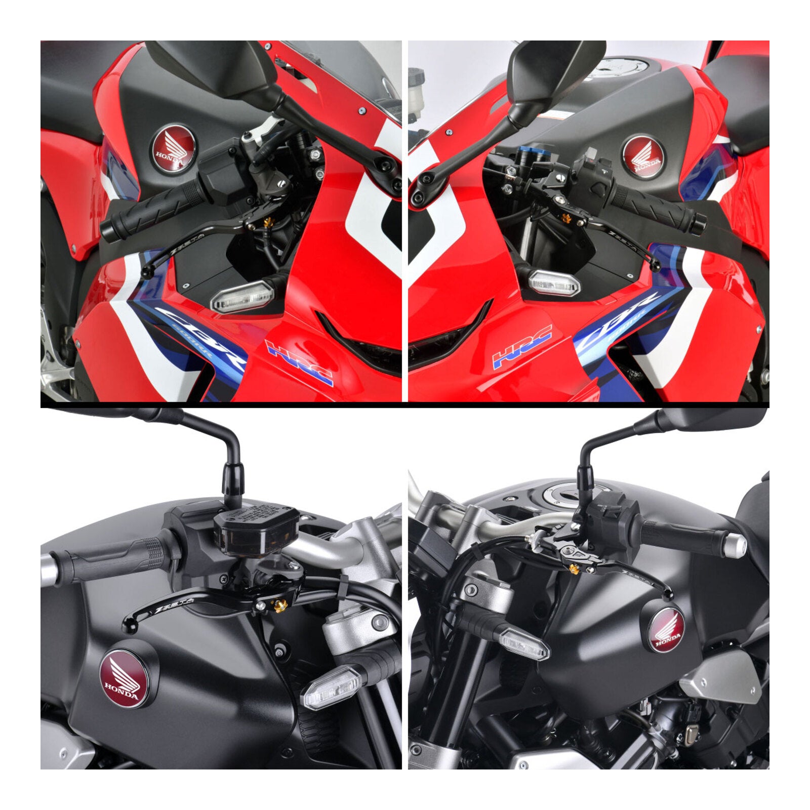 Zeta Pilot Lever Set- Yamaha MT-09/MT-07 '14- - Black