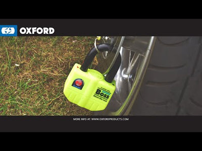 Oxford Boss Alarm 16mm Padlock - Black