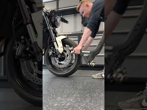 Load video: Oxford ZERO-G Rear Dolly Paddock Stand